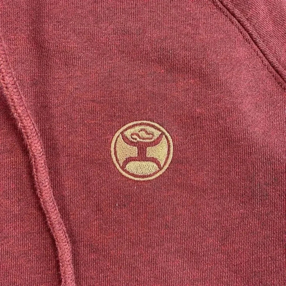 Hooey Veracruz Maroon with Aztec Pocket Hoodie Women’s Size M Medium Western - Picture 4 of 16